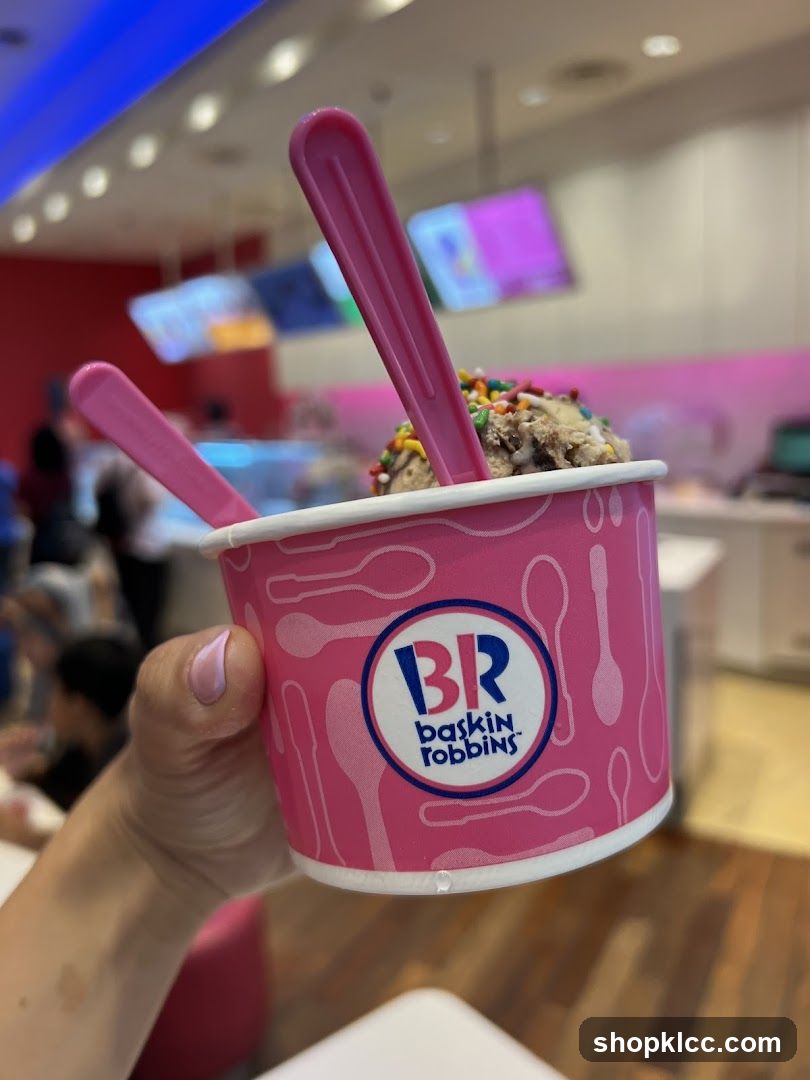Baskin Robbins Ice Cream Cup