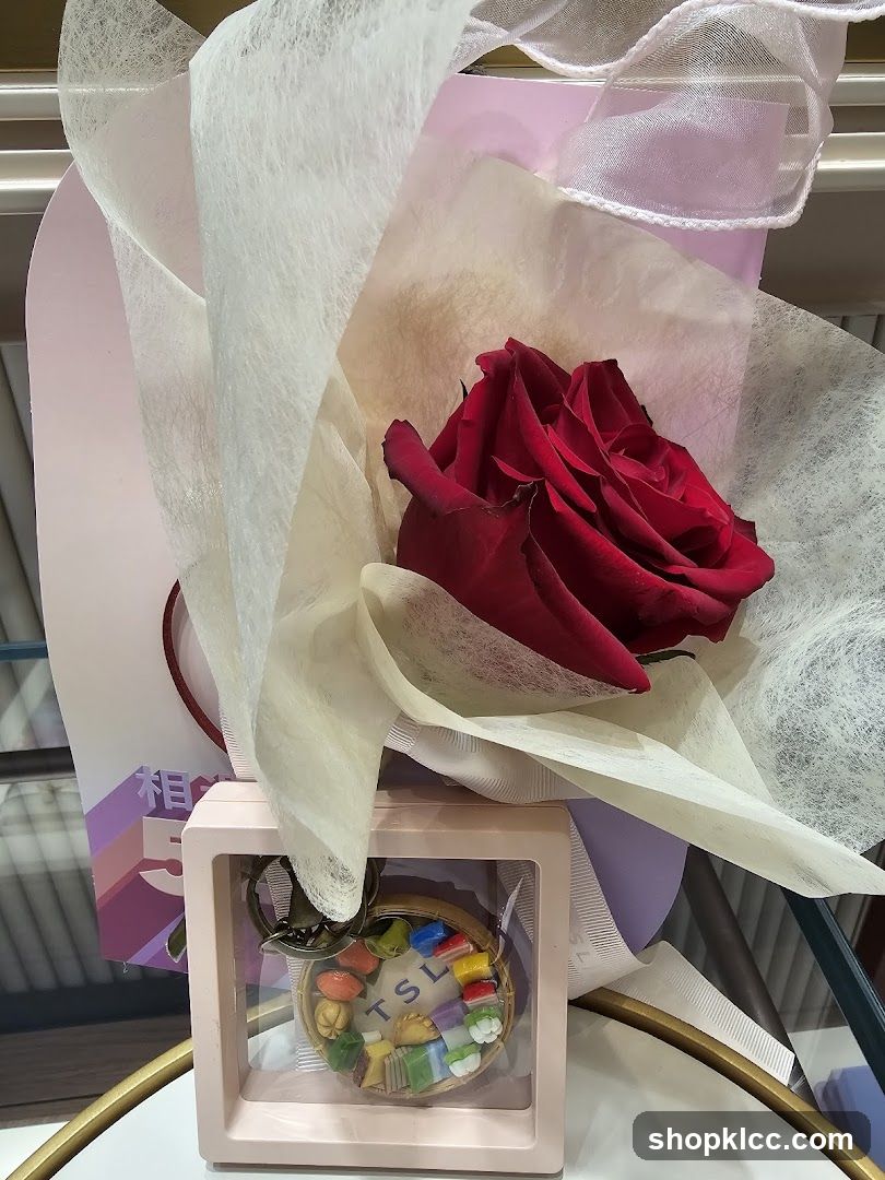 TSL Keychain with Rose