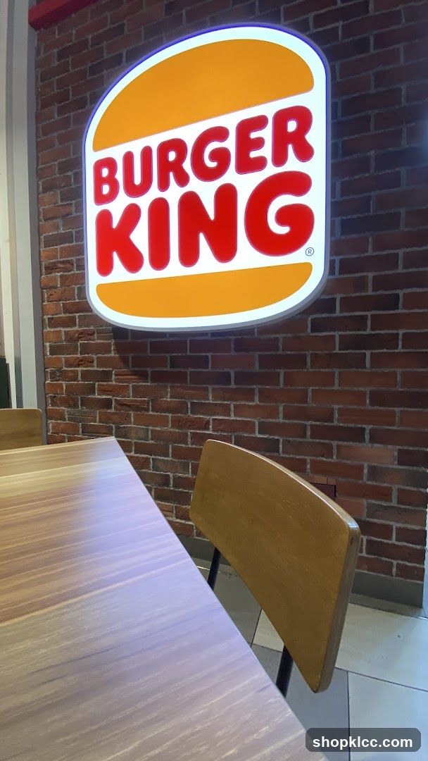 Burger King Logo and Seating Area