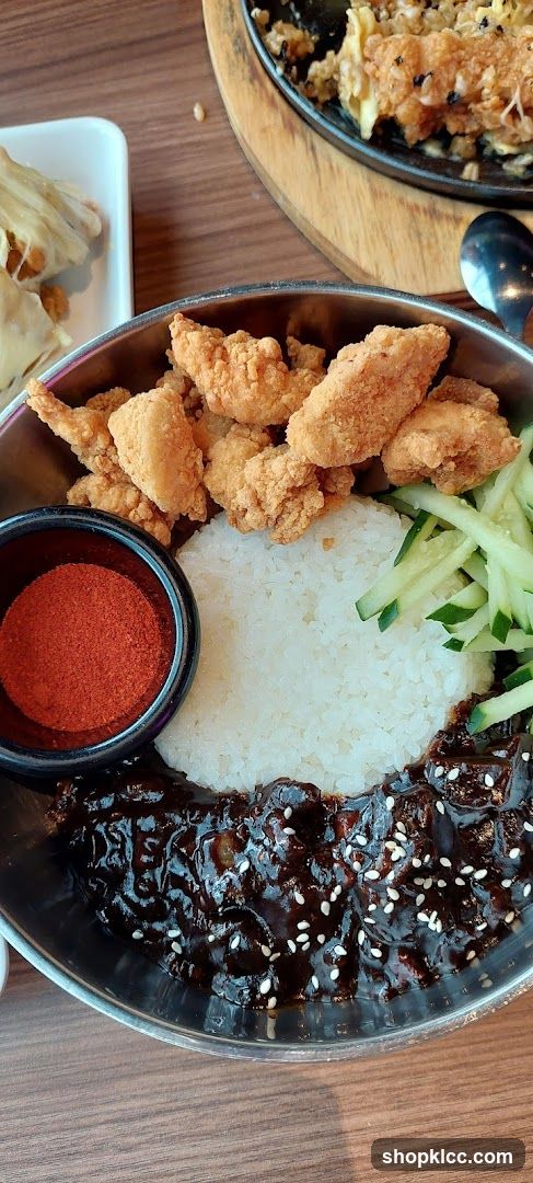 Korean Fried Chicken and Rice Bowl