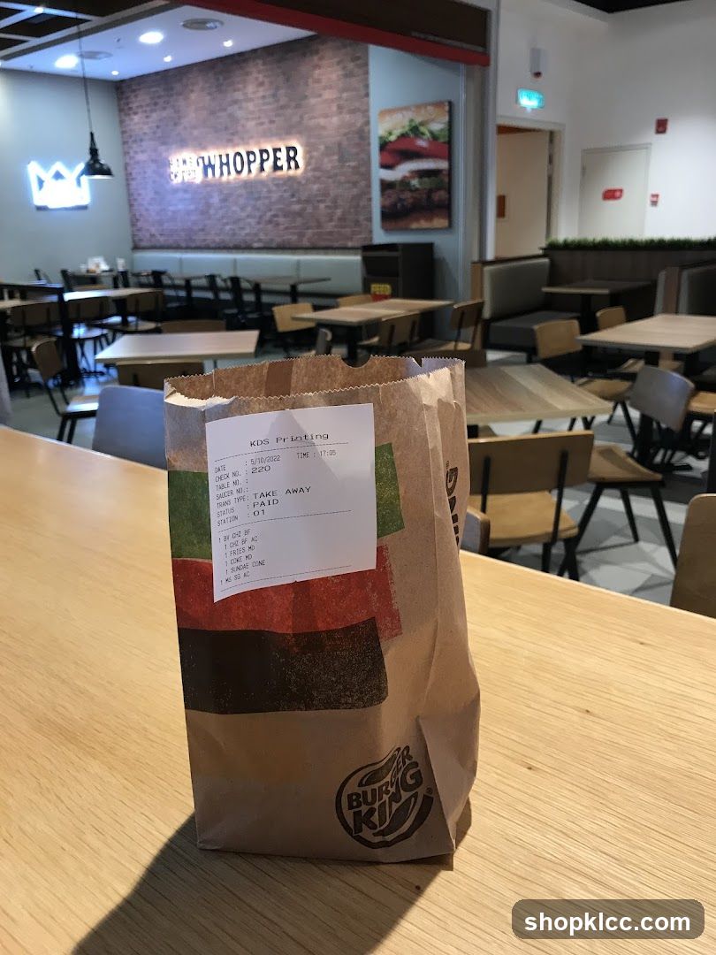 Burger King Takeaway Bag