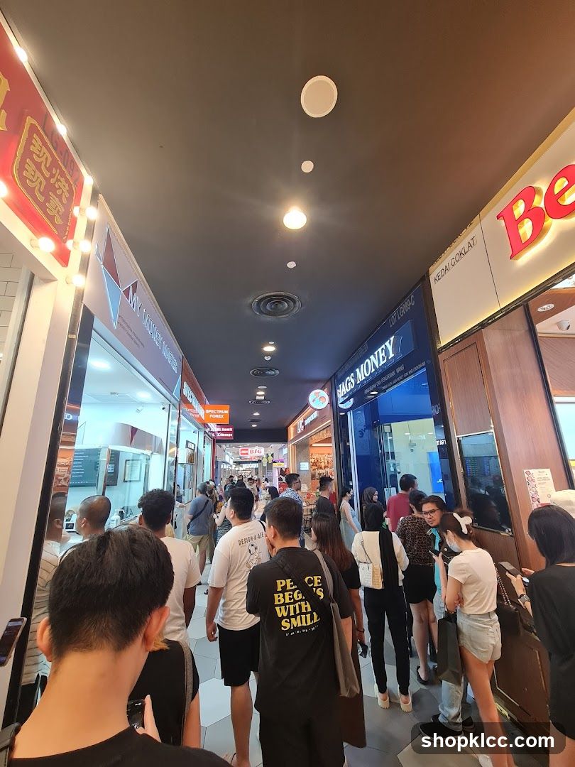 People in a shopping arcade