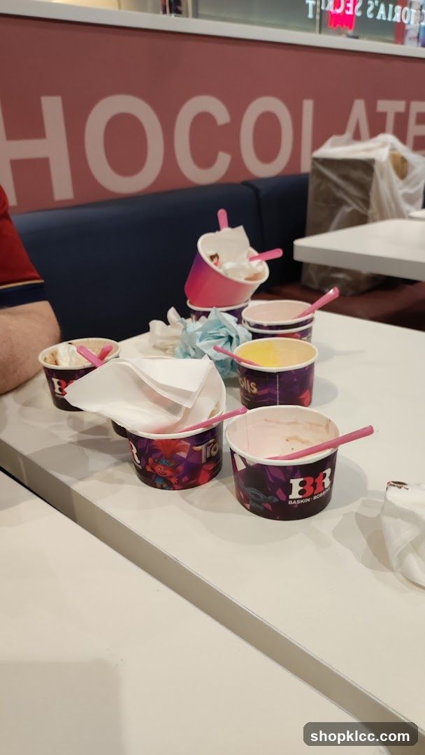 Empty Ice Cream Cups