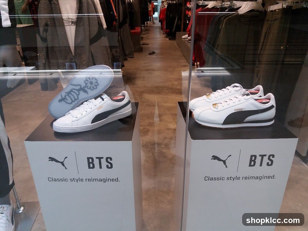 BTS Puma Sneaker Display