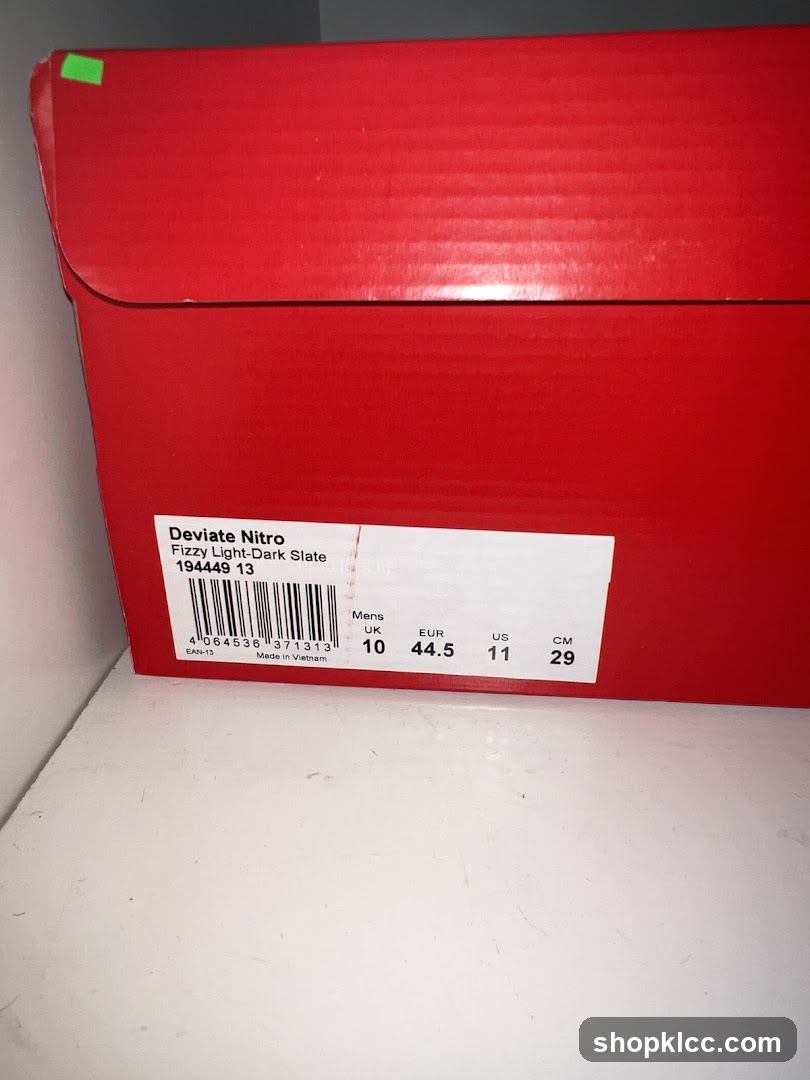 Shoe Box Label