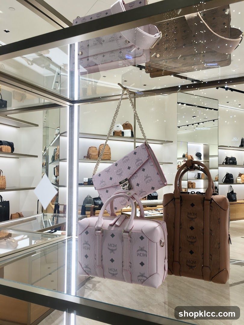 MCM Handbags Display