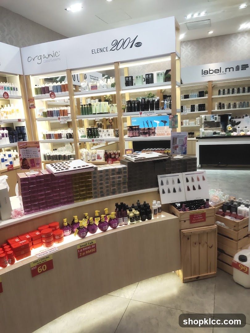 Haircare Products Display