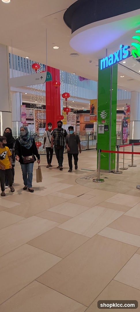 People walking in a mall