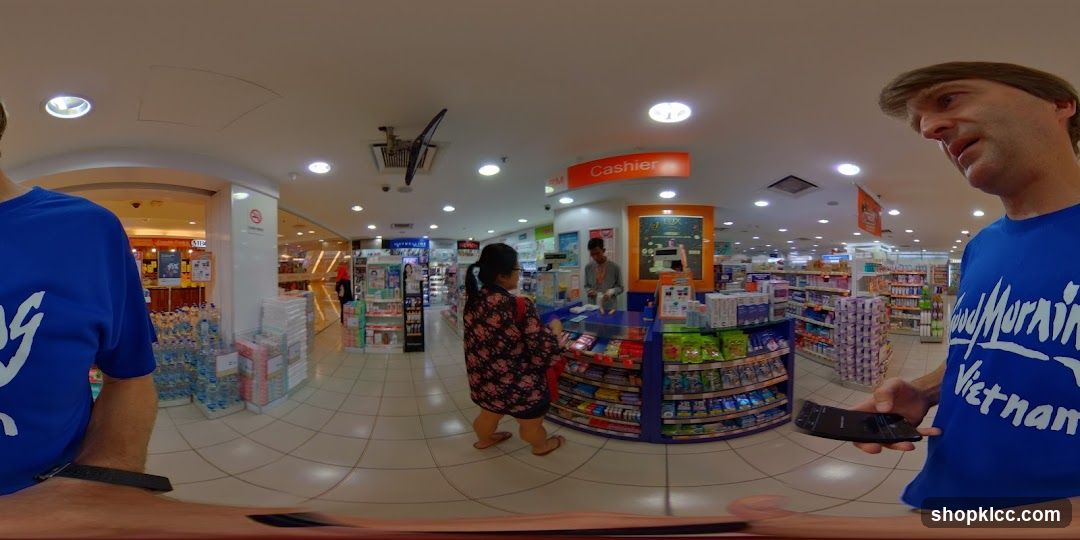 Interior of a convenience store or pharmacy