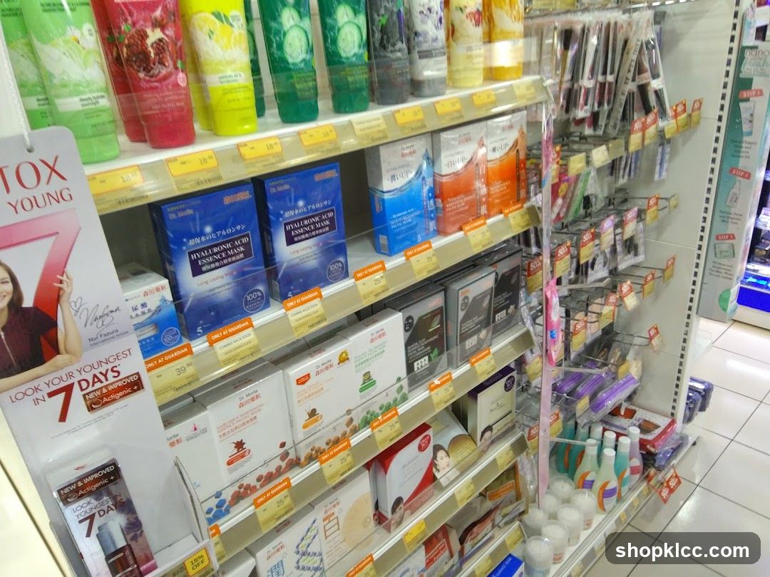 Beauty and Skincare Products Display