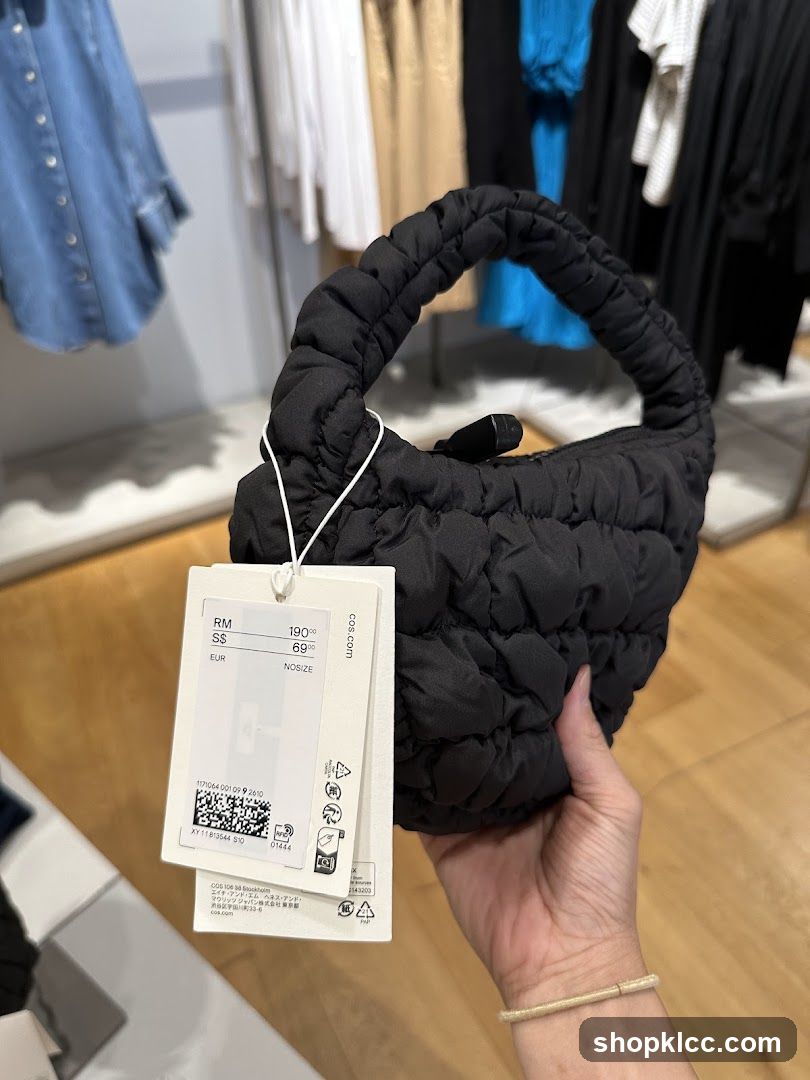 Black Puffer Bag in Store