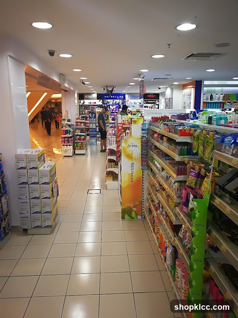 Grocery Store Interior Aisle