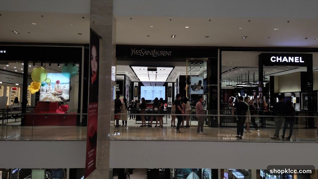 Mall Interior with Luxury Brands