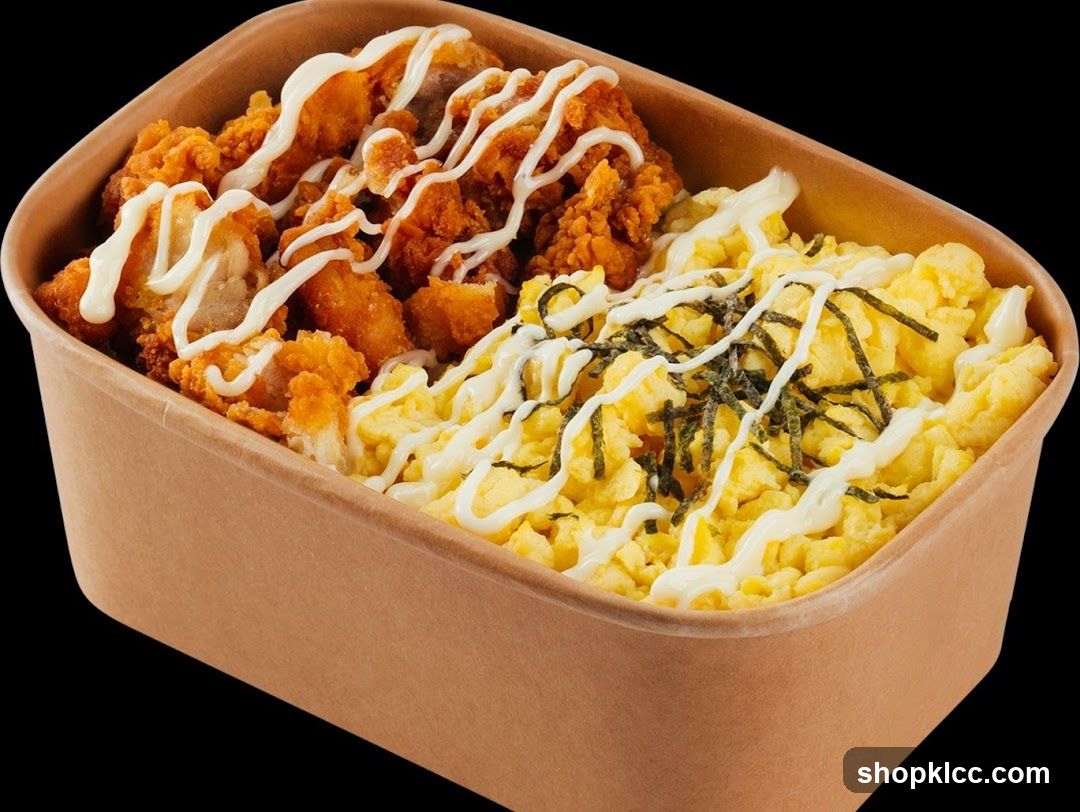 Fried Chicken and Scrambled Egg Bowl