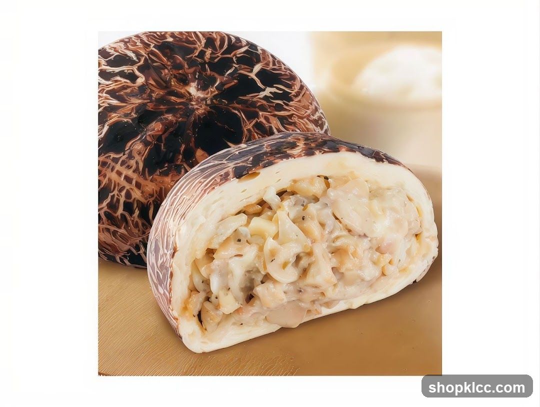 Mushroom-shaped pastry filled with creamy filling