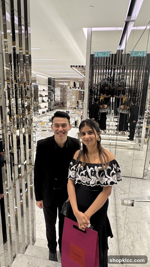 Couple in a mall interior