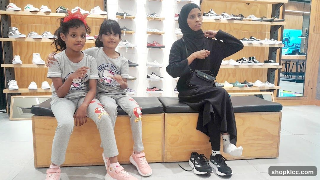 Family in a Shoe Store