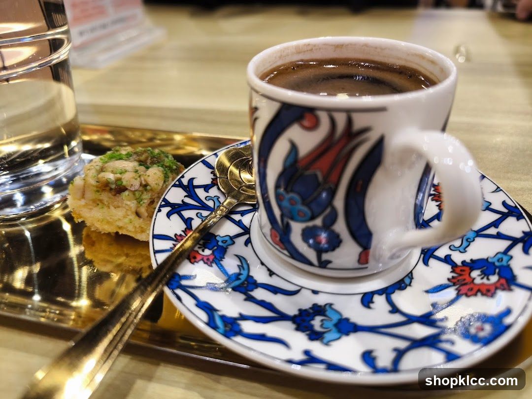 Turkish Coffee and Pastry