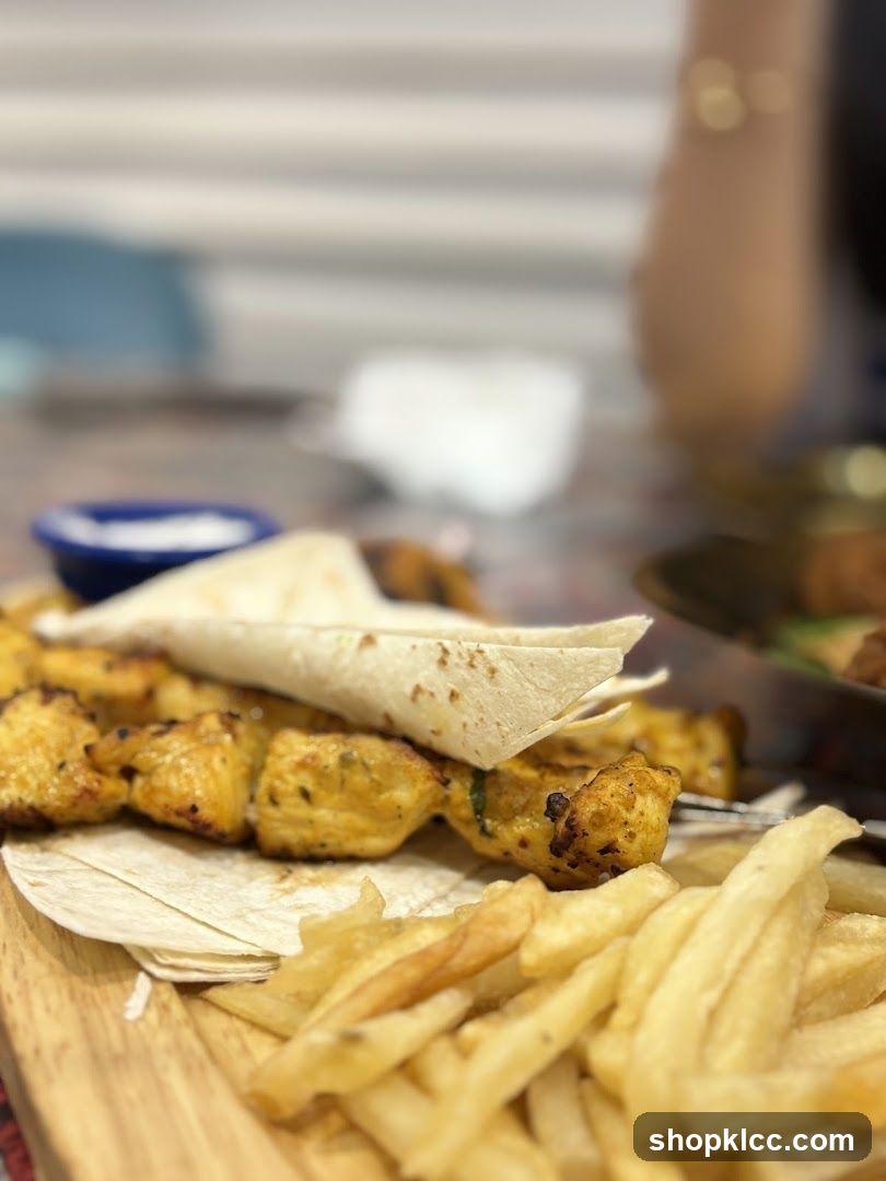 Chicken Skewers with Fries