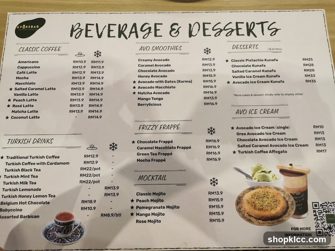 AVOKEBAB BEVERAGE & DESSERTS