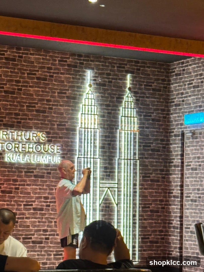Interior with Twin Towers Mural