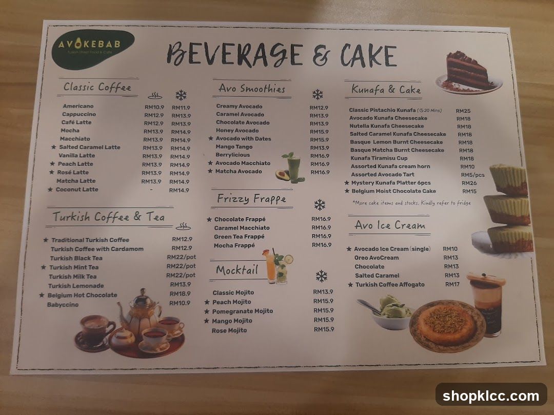AVOKEBAB BEVERAGE & CAKE
