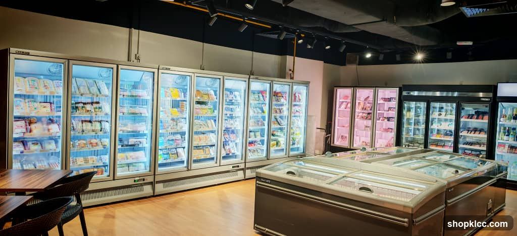 Refrigerated Display Cases in a Store