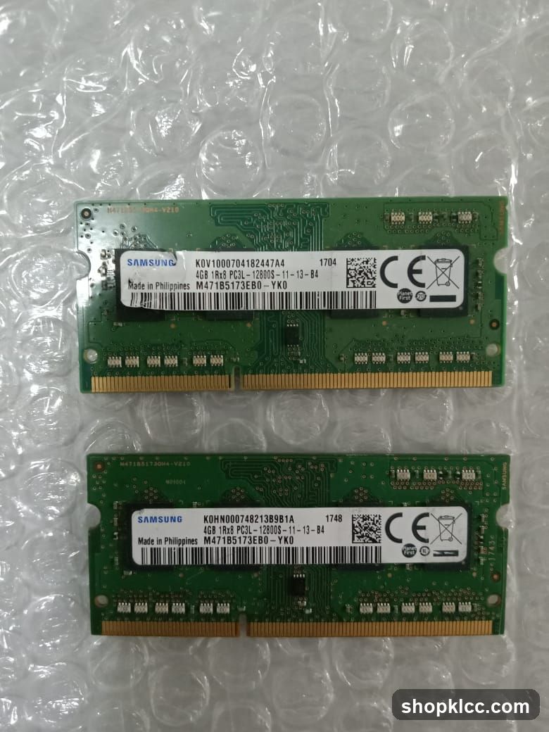 Two Samsung RAM Modules