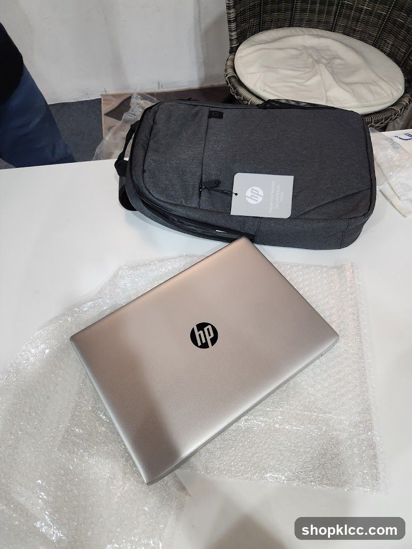 HP Laptop and Bag