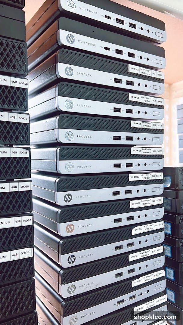 Stack of HP Computers