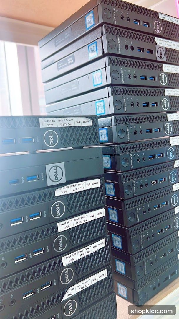 Stack of Dell Computers