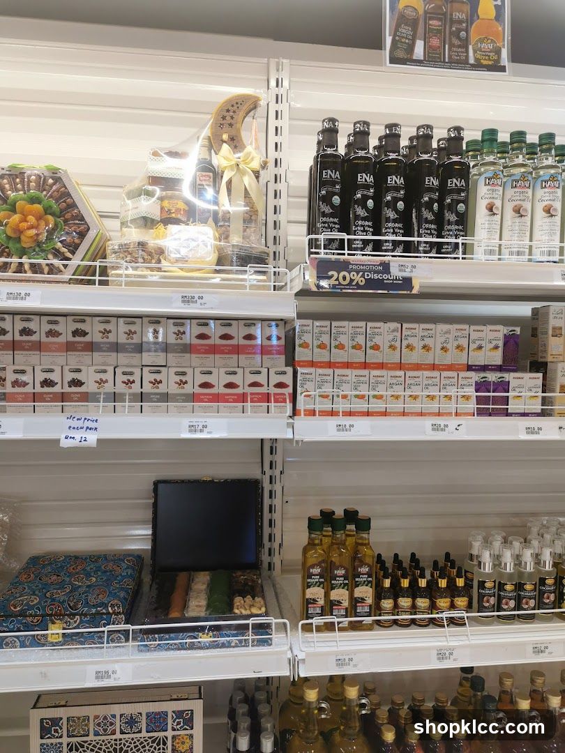Assortment of Food Products and Oils