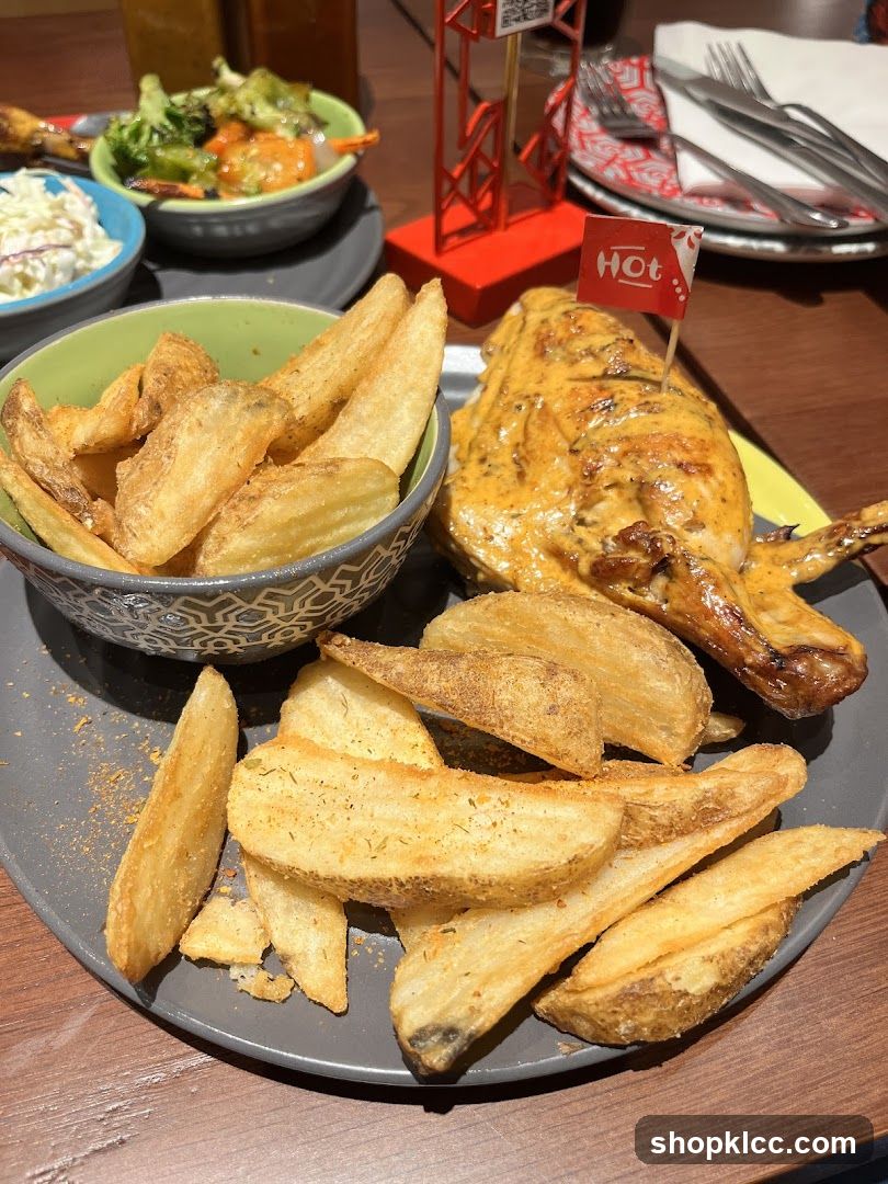 Roasted Chicken with Potato Wedges