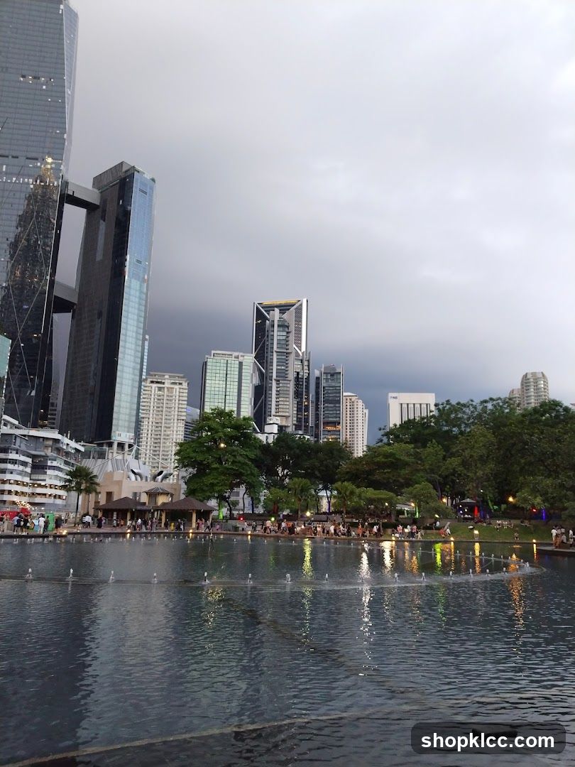 Cityscape with Fountain