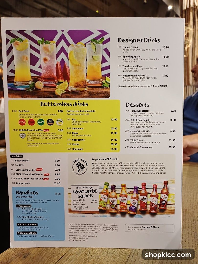 Nando's Menu