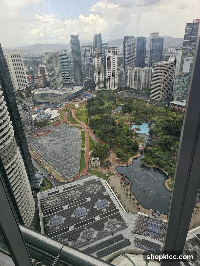 Cityscape with Park and Buildings