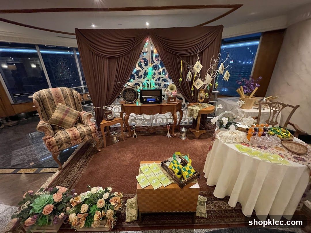 Vintage Display with Seating and Refreshments
