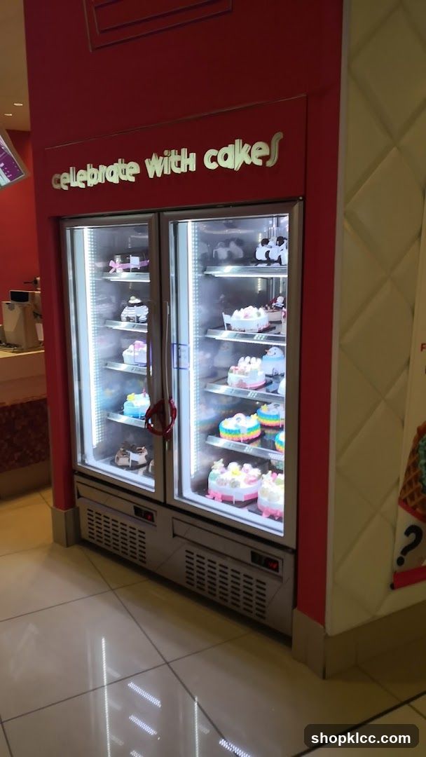 Display Refrigerator with Cakes