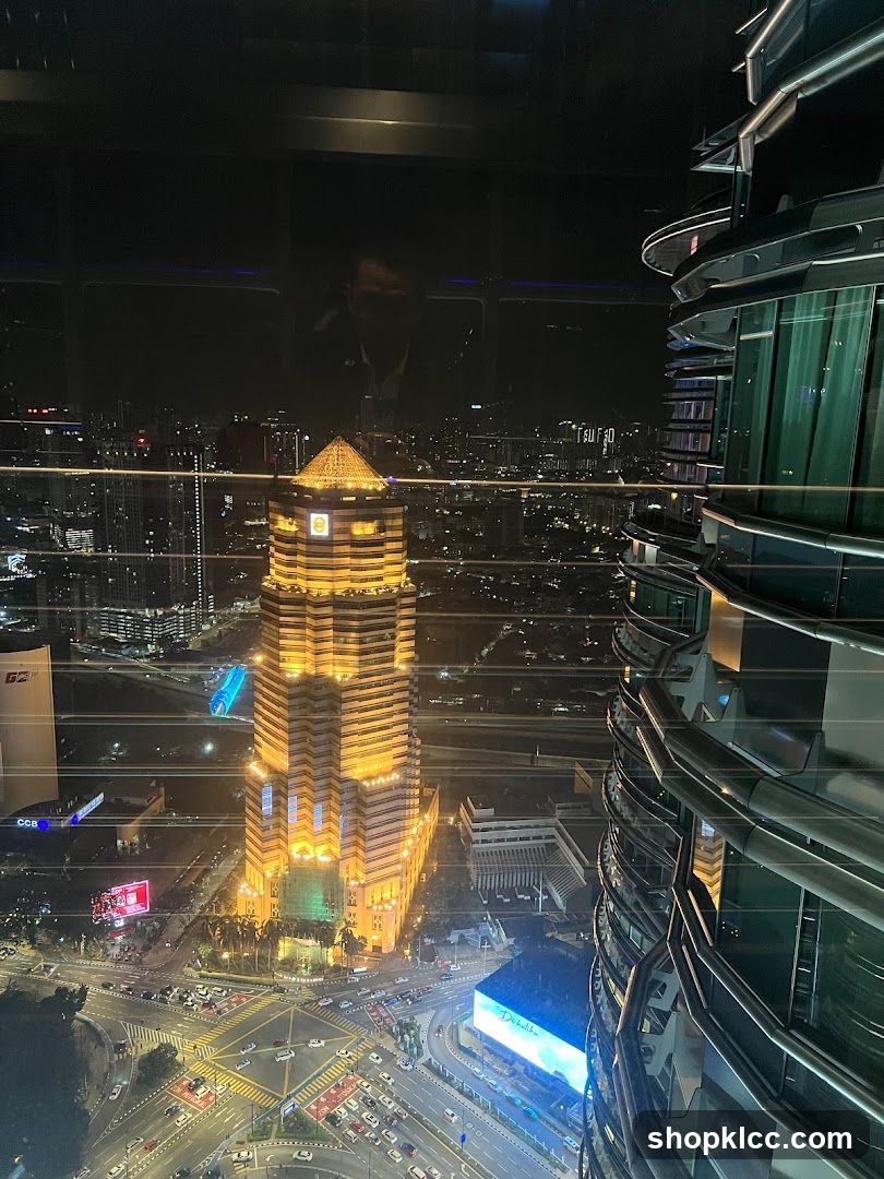 Nighttime Cityscape View