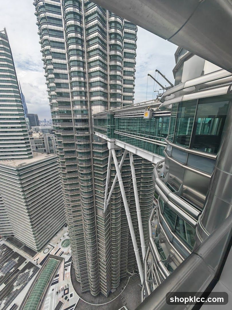 Skybridge between skyscrapers