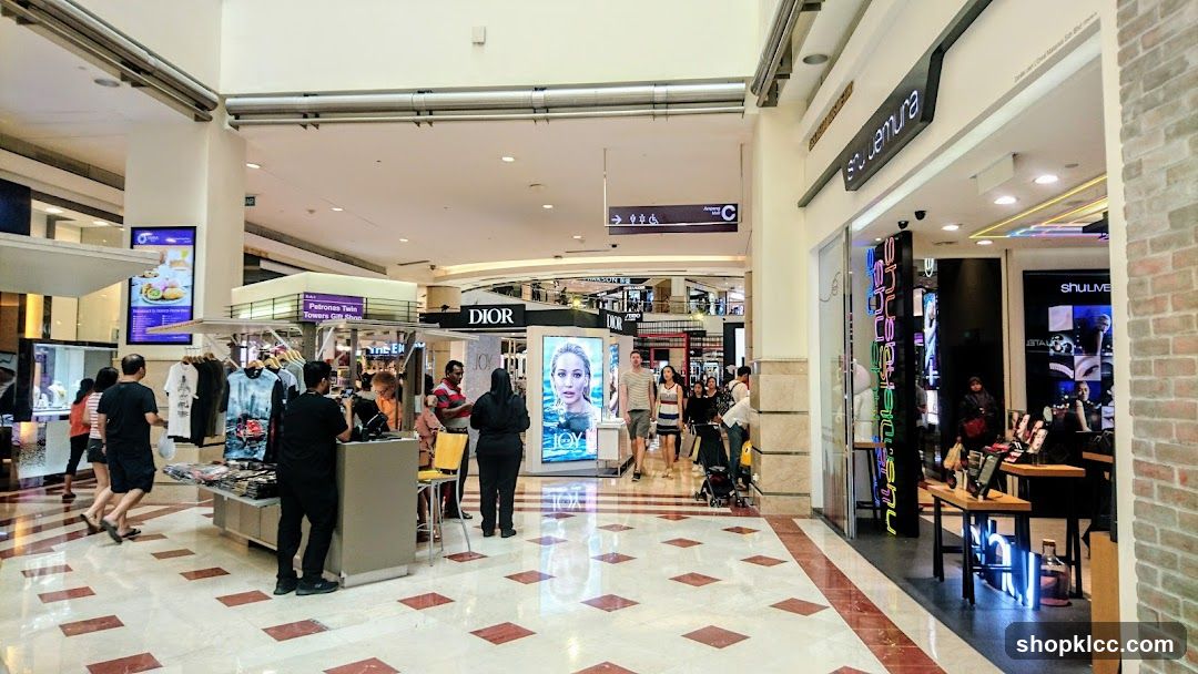 Mall Interior with Shops and Displays