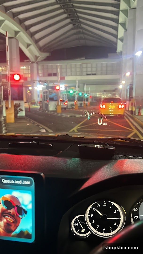 Car Dashboard and Toll Booths