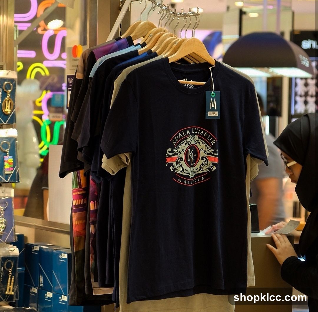 T-shirts on display