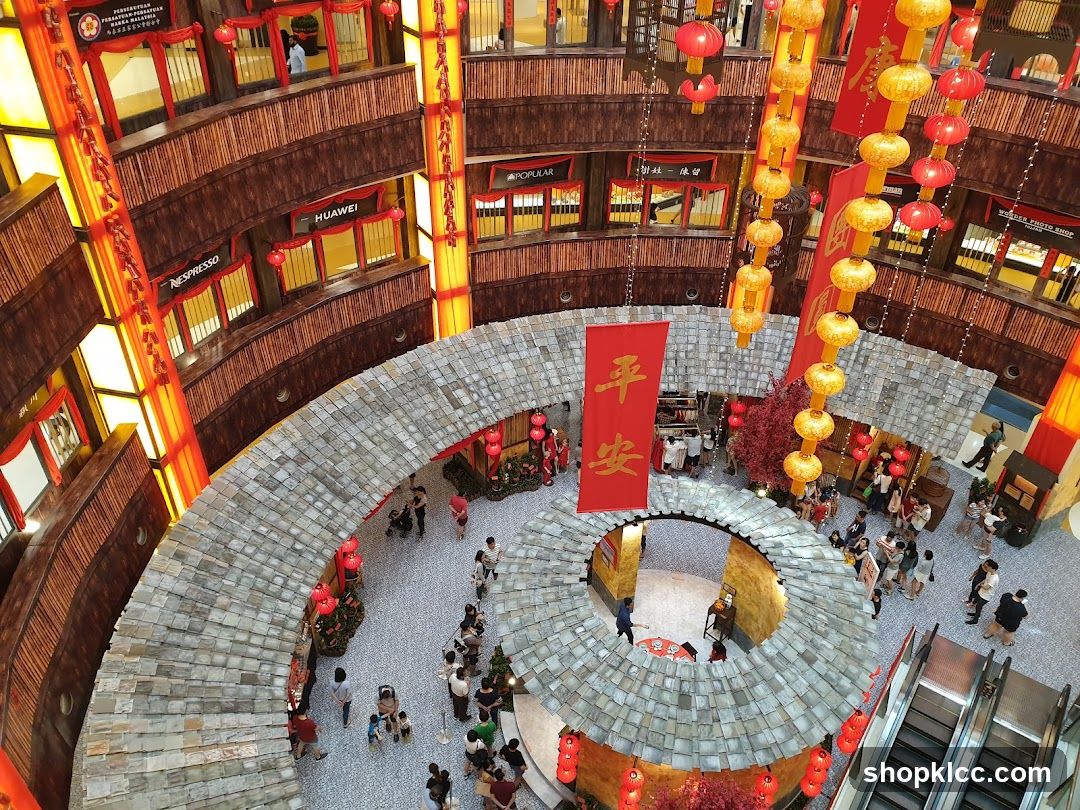 Mall Interior with Chinese New Year Decorations