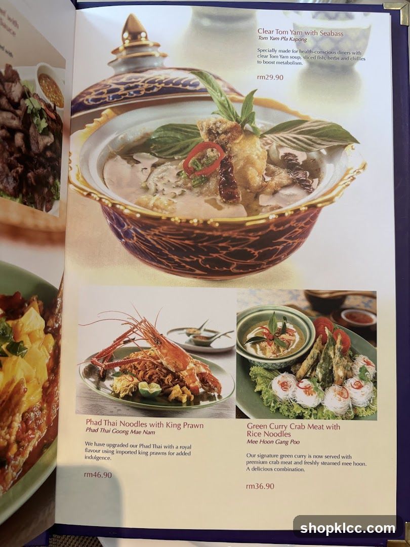 Thai Menu