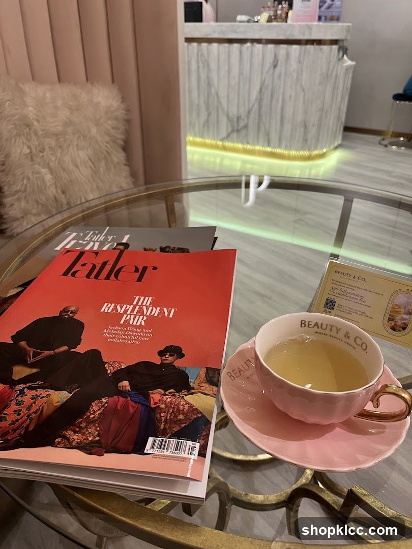 Waiting Area with Tea and Magazines