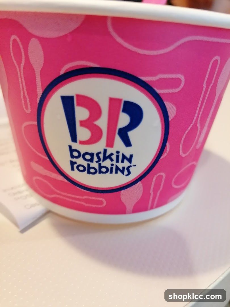 Baskin Robbins Ice Cream Cup