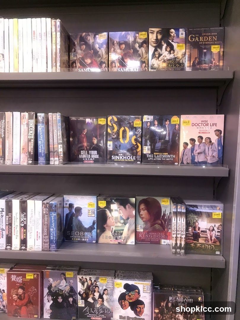 DVDs on Shelves