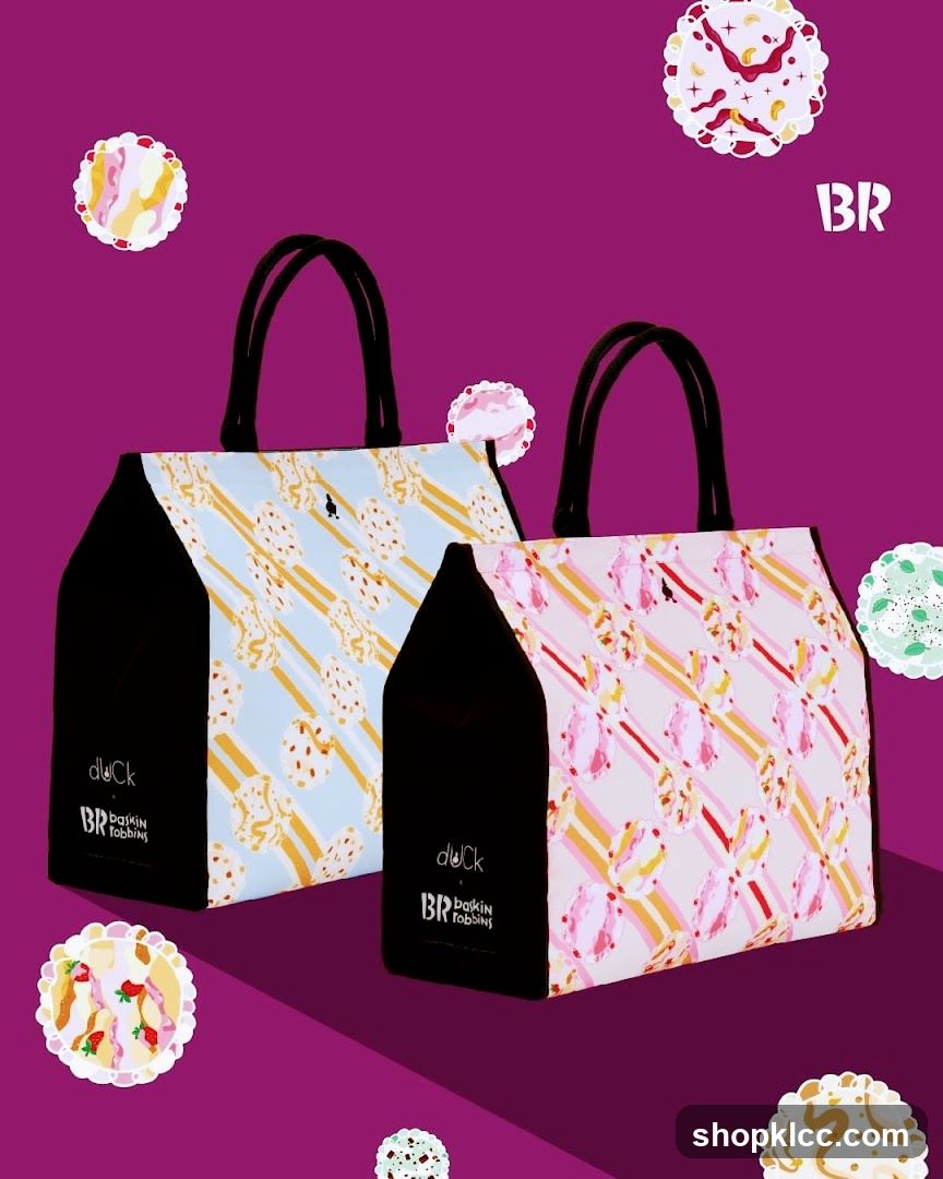 Baskin Robbins x Duck Tote Bags