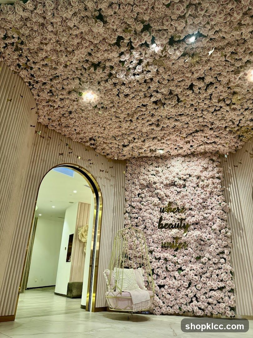 Floral Interior with Swing